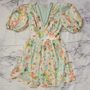Lovecollette Floral Mini Dress